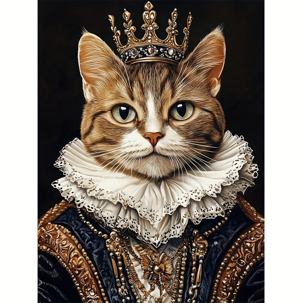【オーダーメイド】 愛猫 愛犬うちの子 王様 プリンセス 油絵スタイルの肖像画 似顔絵 ペットロス ペットの誕生日 カスタムポスター