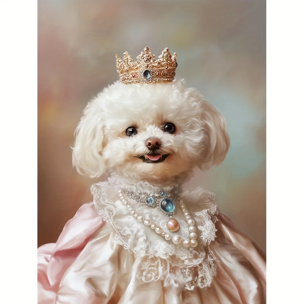 【オーダーメイド】 愛猫 愛犬うちの子 王様 プリンセス 油絵スタイルの肖像画 似顔絵 ペットロス ペットの誕生日 カスタムポスター