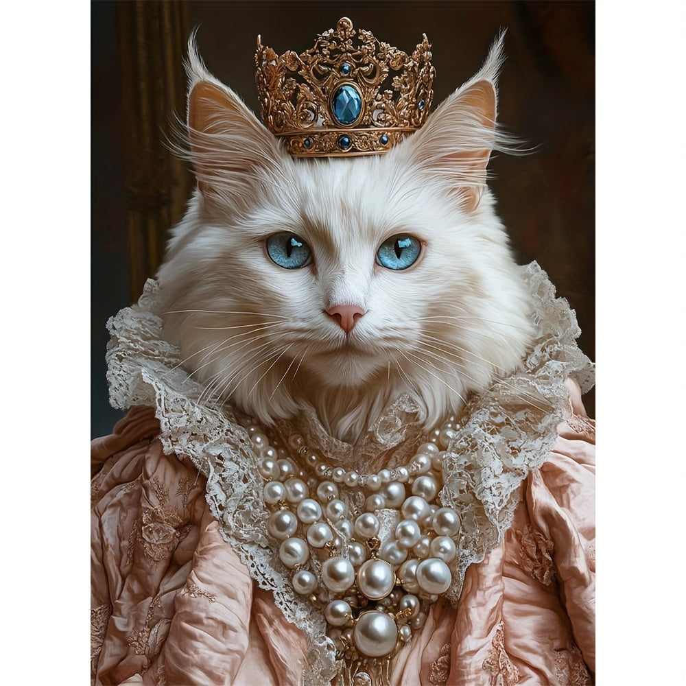 【オーダーメイド】 愛猫 愛犬うちの子 王様 プリンセス 油絵スタイルの肖像画 似顔絵 ペットロス ペットの誕生日 カスタムポスター