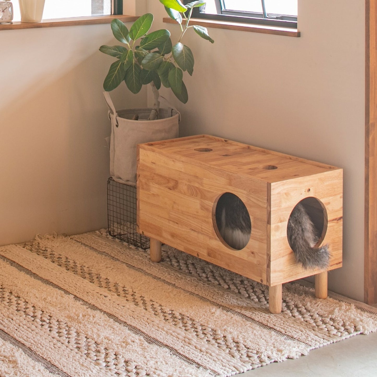 NATURAL SIGNATUREキャットハウス 天然木をふんだんに使ったナチュラルシリーズ