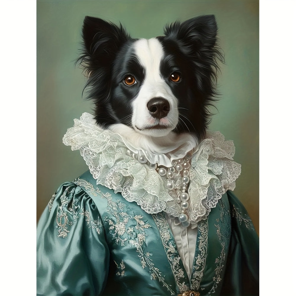 【オーダーメイド】 愛猫 愛犬うちの子 王様 プリンセス 油絵スタイルの肖像画 似顔絵 ペットロス ペットの誕生日 カスタムポスター