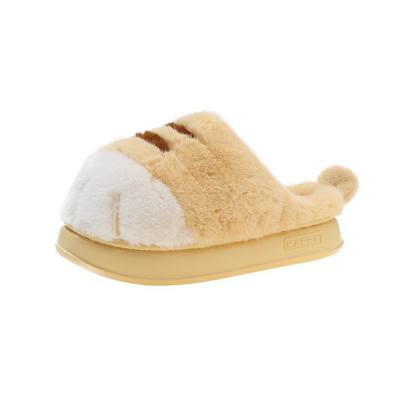 猫足スリッパ ふわふわルームシューズ